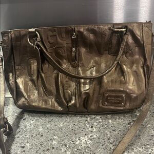 Simon Chang Bronze Shoulder Leather Bag